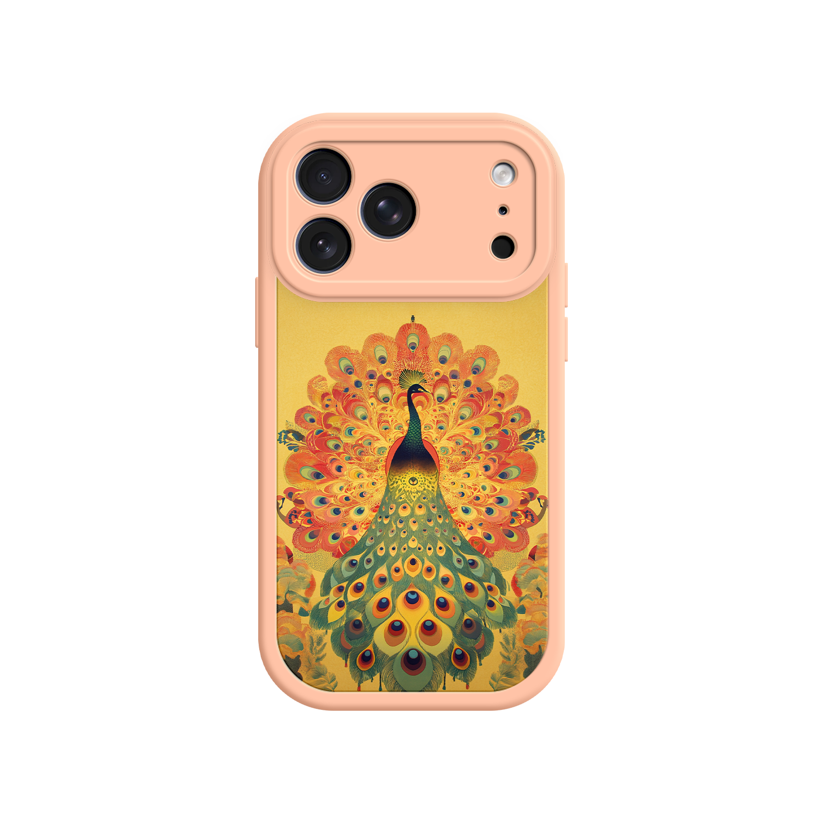 Peacock iPhone Case – Artistic Bird Design with Vibrant Feathers & Boho Style