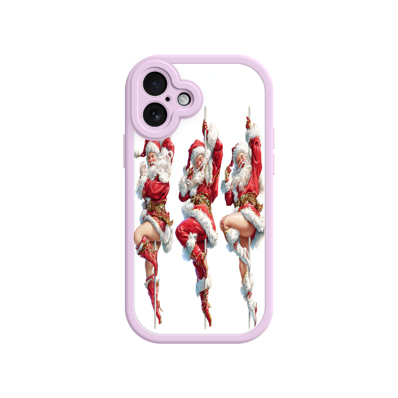 Festive iPhone case with red and white dancer design