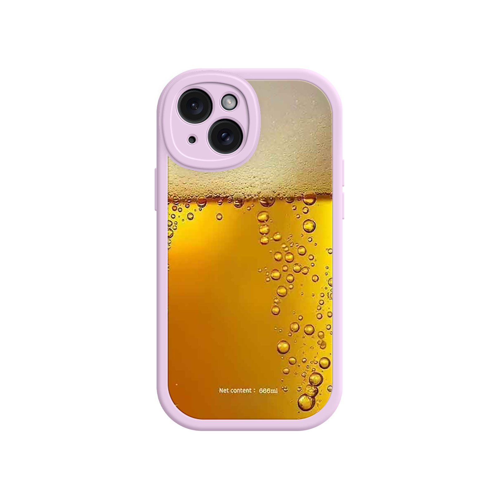 Funny Beer Glass Phone Case – Realistic Foam Design, Novelty Gift for Beer Lovers