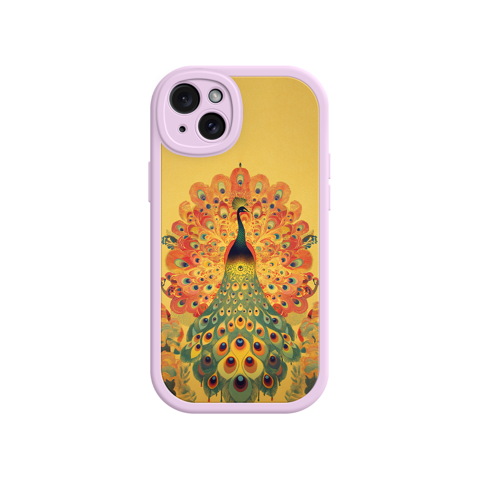 Peacock iPhone Case – Artistic Bird Design with Vibrant Feathers & Boho Style