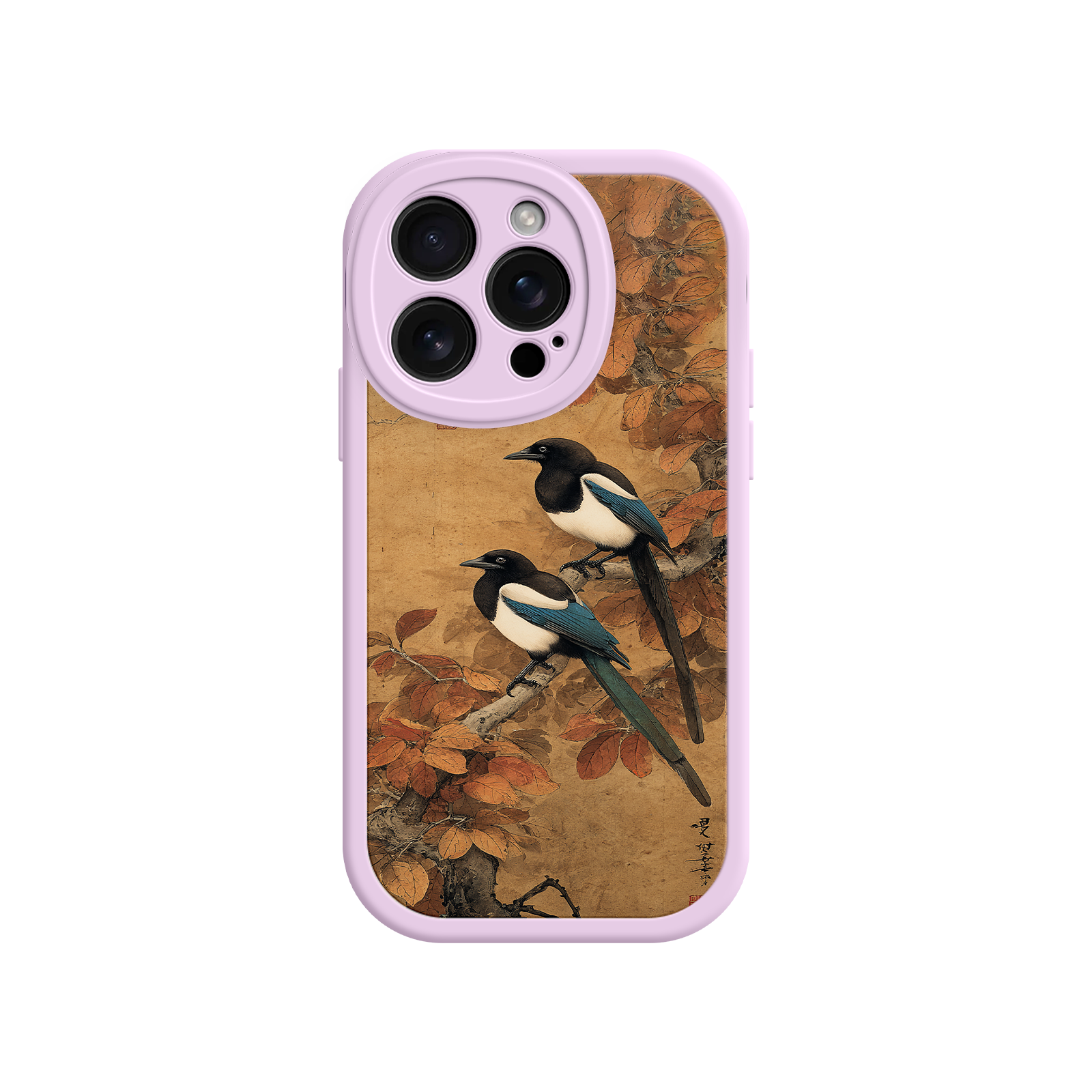Bird phone case with serene and graceful aesthetic
