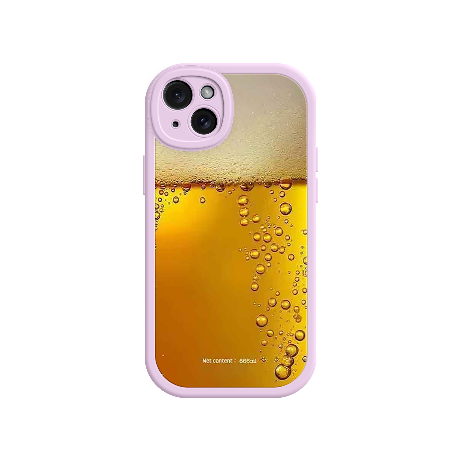Funny Beer Glass Phone Case – Realistic Foam Design, Novelty Gift for Beer Lovers