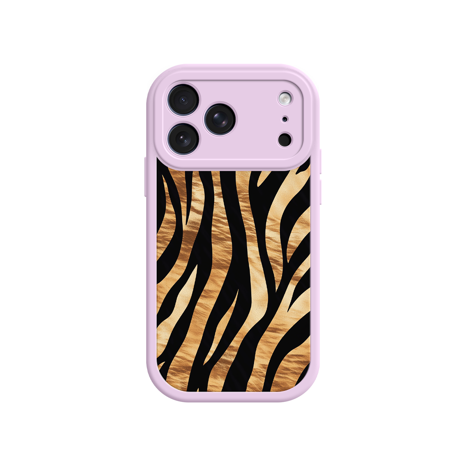 Modern phone case with safari stripe motif