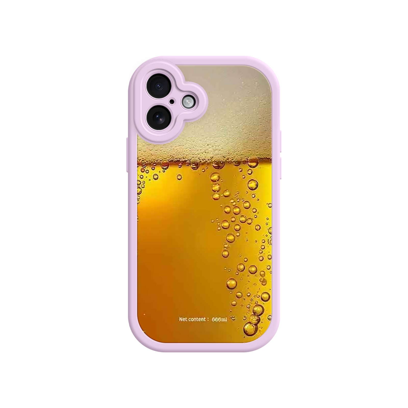 Funny Beer Glass Phone Case – Realistic Foam Design, Novelty Gift for Beer Lovers