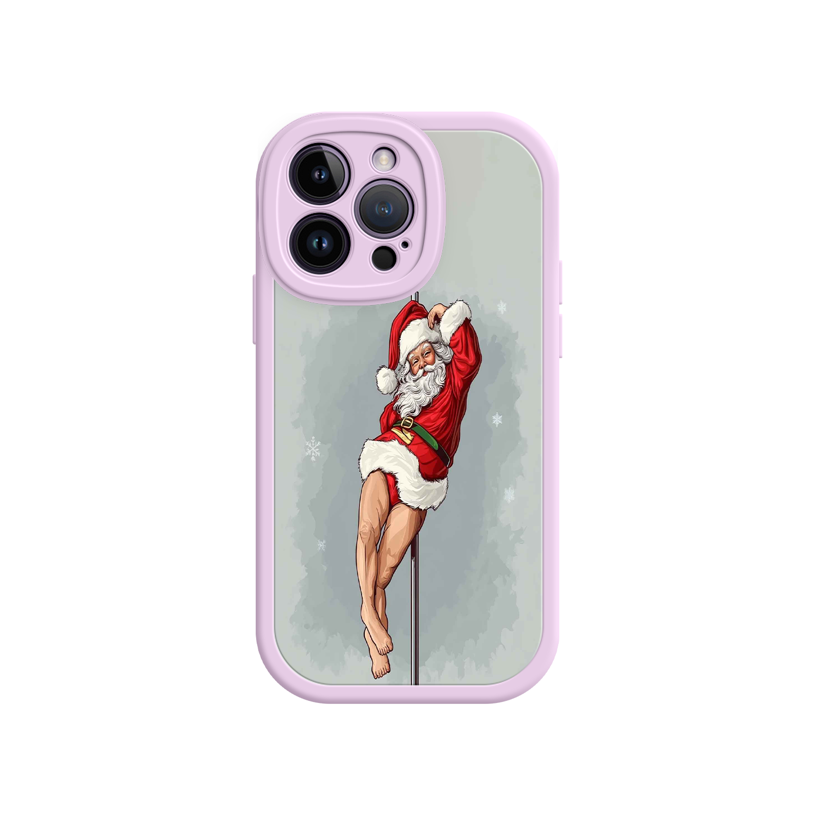 Pole Dancing Santa Claus iPhone 17 Case – Funny Christmas Art, Cheeky Holiday Design, Festive Adult Humor