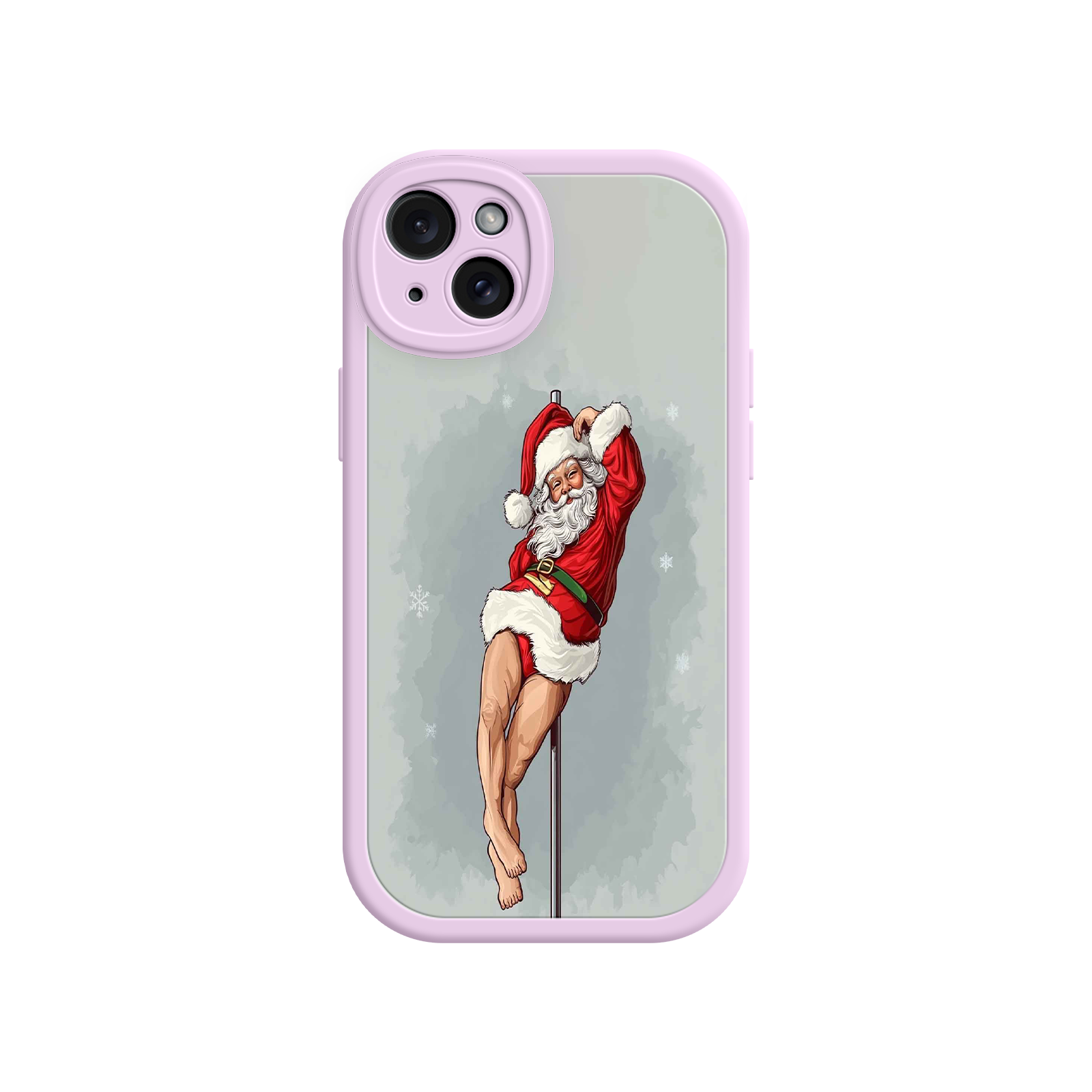 Pole Dancing Santa Claus iPhone 17 Case – Funny Christmas Art, Cheeky Holiday Design, Festive Adult Humor