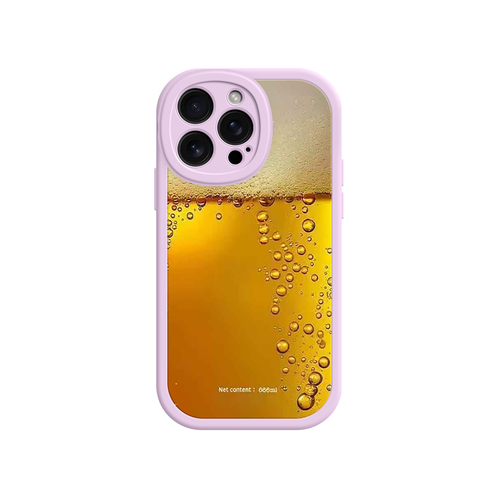 Funny Beer Glass Phone Case – Realistic Foam Design, Novelty Gift for Beer Lovers