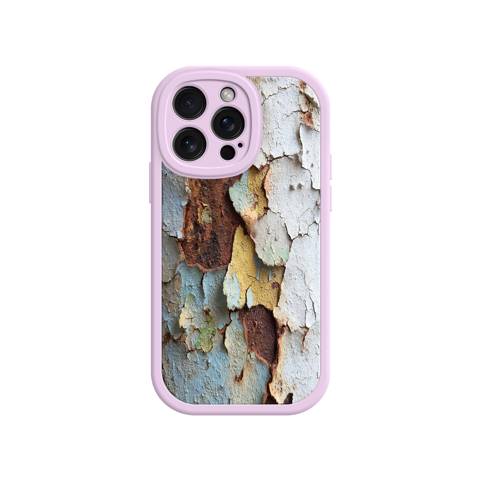Distressed paint phone case for creative photography