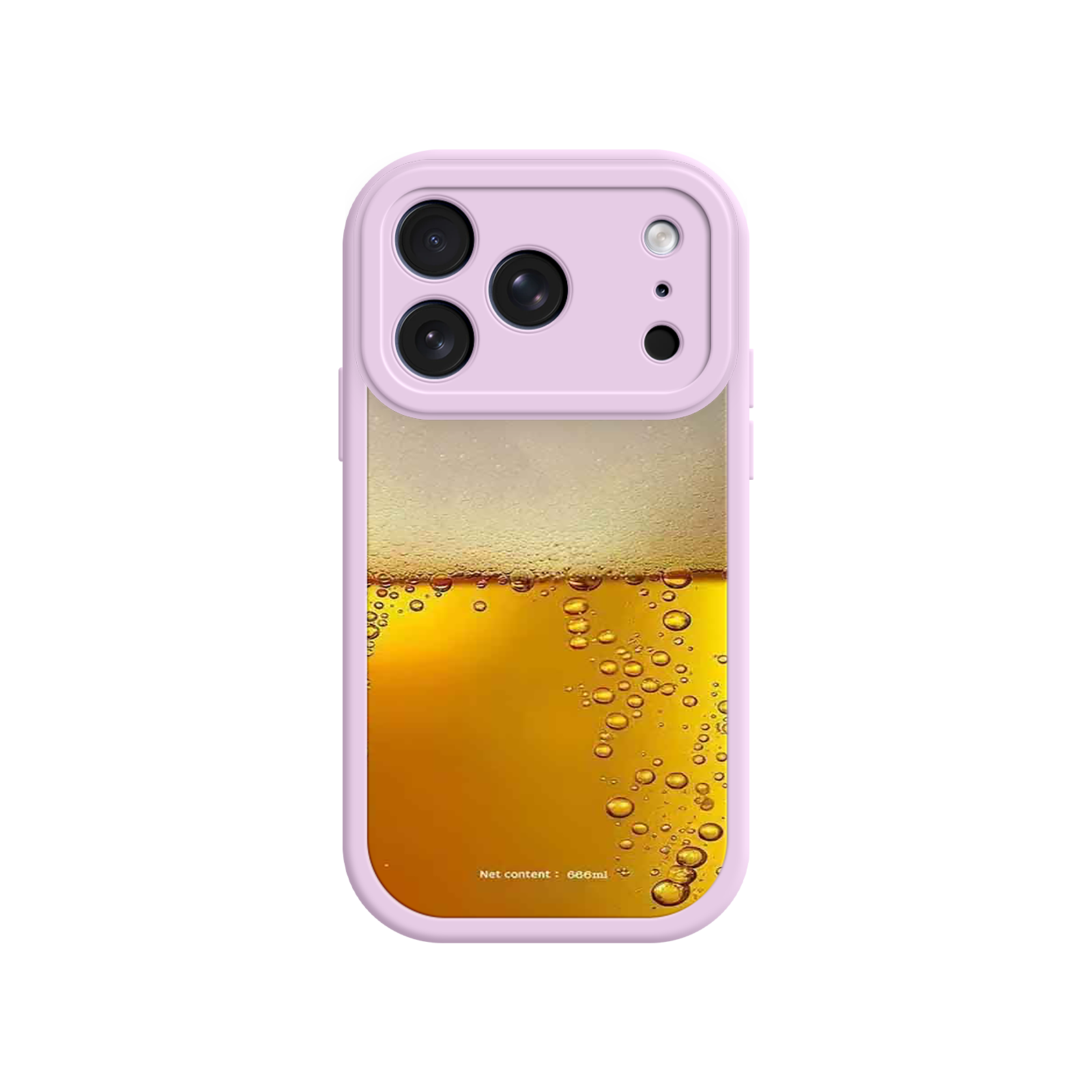Funny Beer Glass Phone Case – Realistic Foam Design, Novelty Gift for Beer Lovers