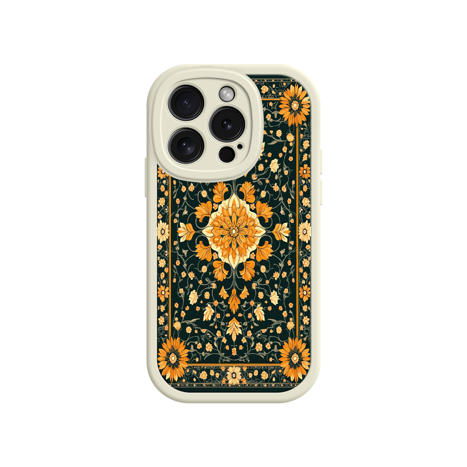 Ornate Floral iPhone 17 Case – Baroque Vintage Pattern Protective Cover for iPhone 16 Pro / Max