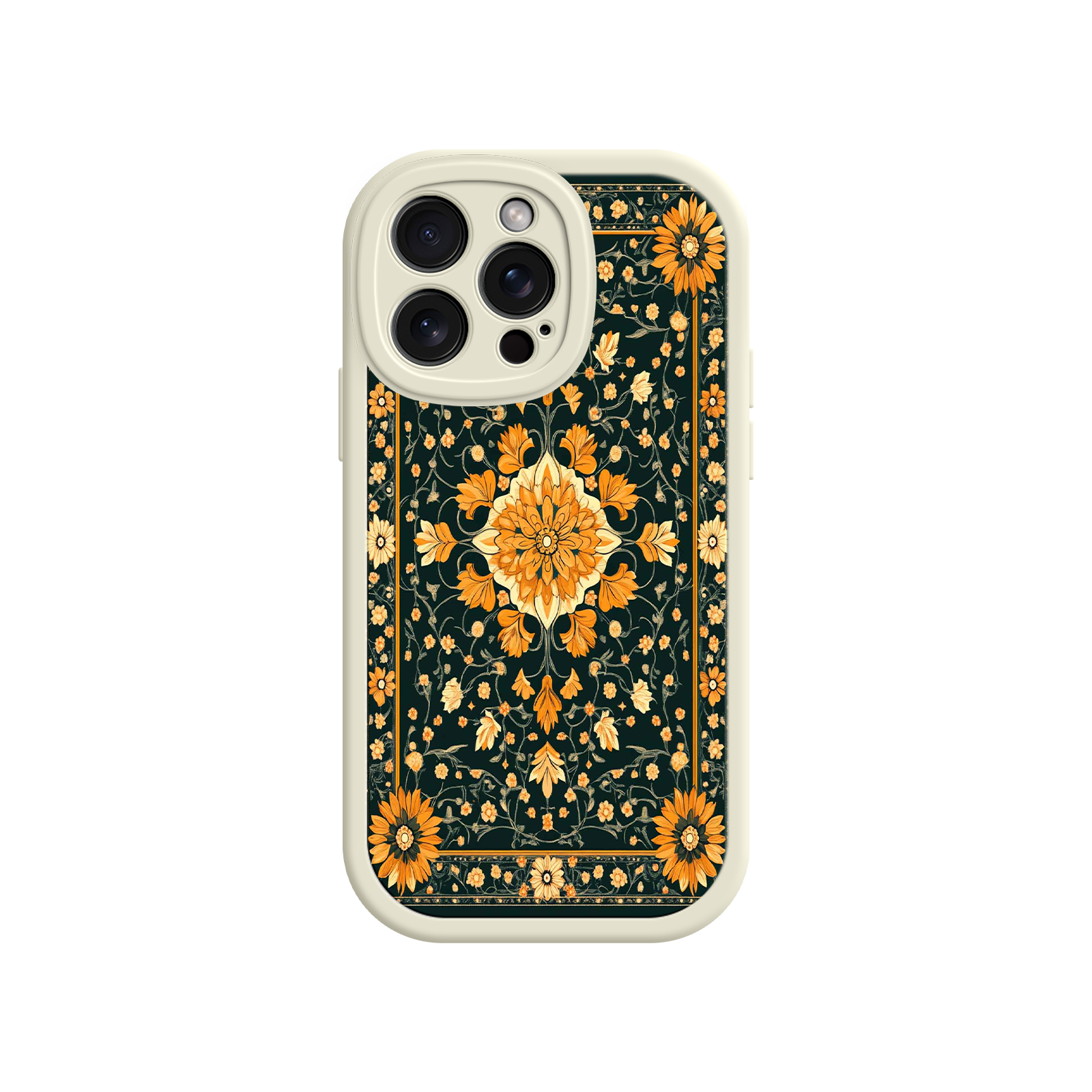 Ornate Floral iPhone 17 Case – Baroque Vintage Pattern Protective Cover for iPhone 16 Pro / Max