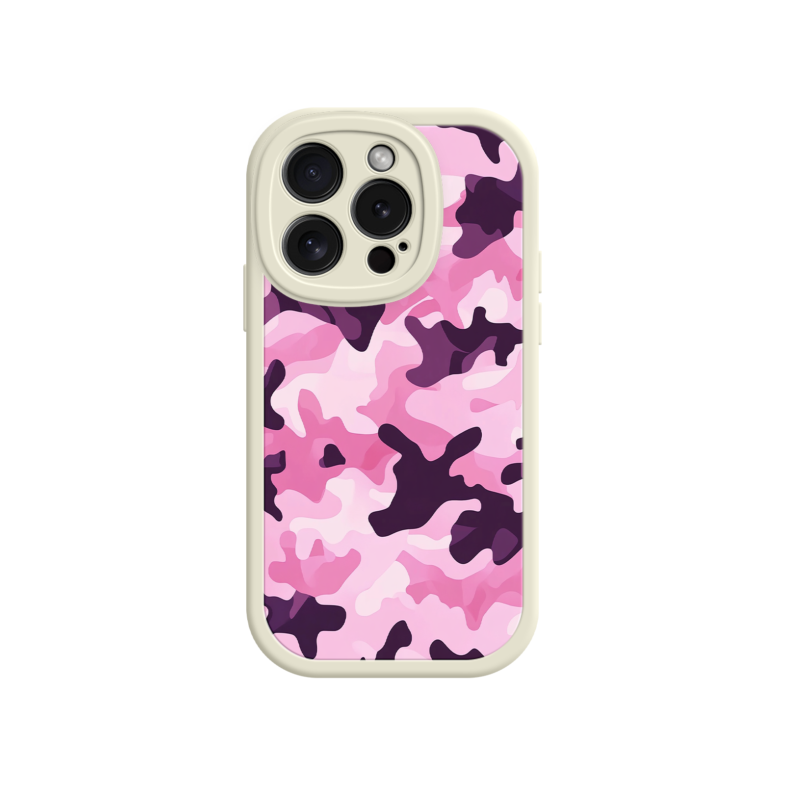 Pink Camo iPhone 17 Case – Camouflage, Feminine Style, Protective Phone Cover