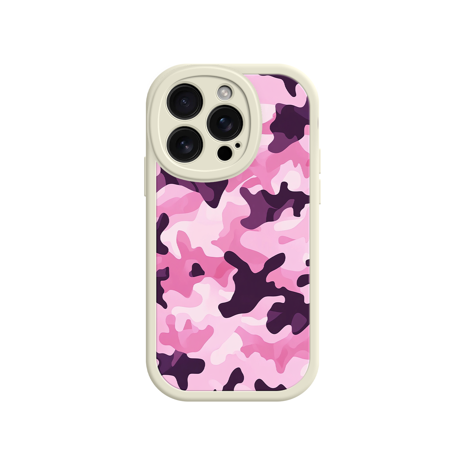 Pink Camo iPhone 17 Case – Camouflage, Feminine Style, Protective Phone Cover