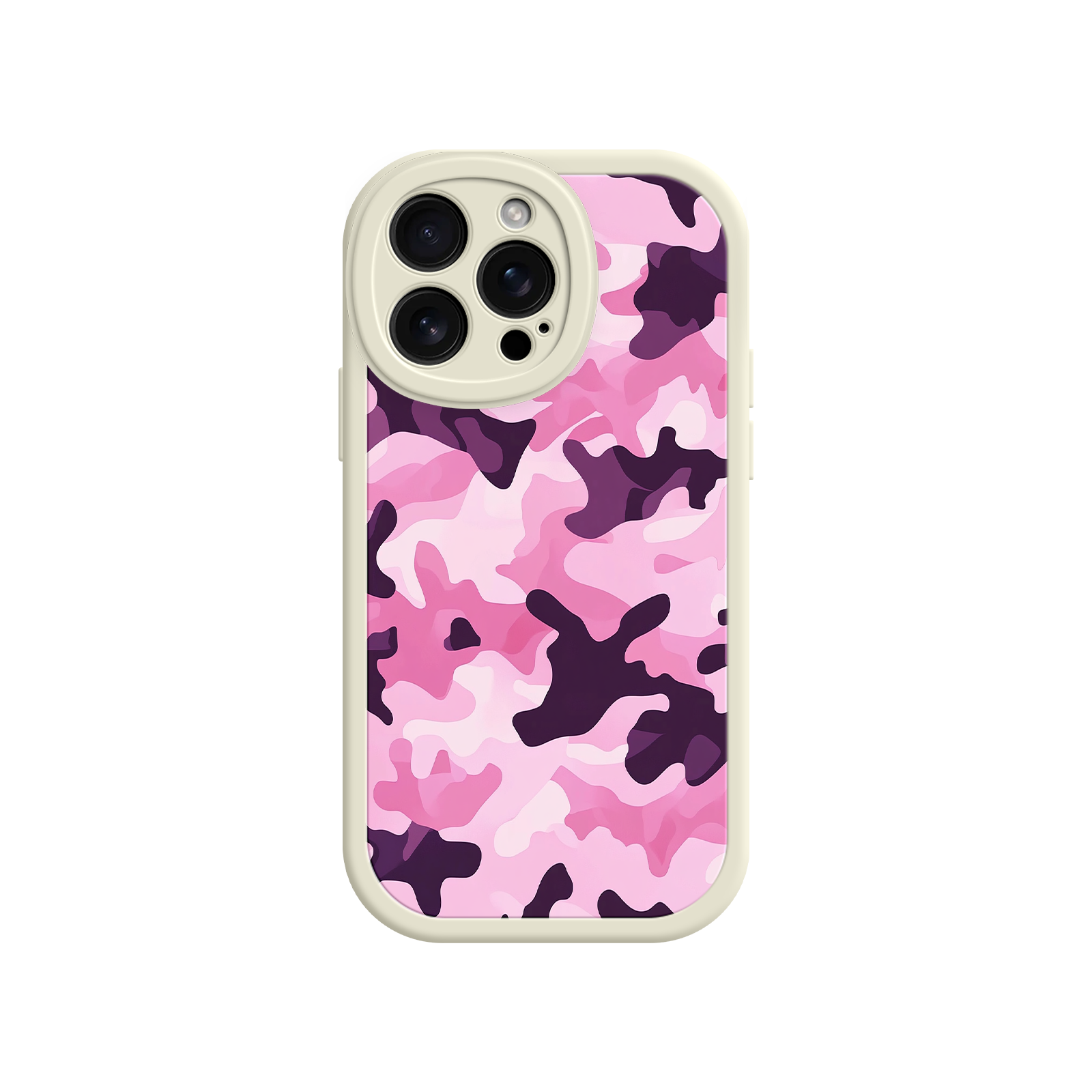 Pink Camo iPhone 17 Case – Camouflage, Feminine Style, Protective Phone Cover