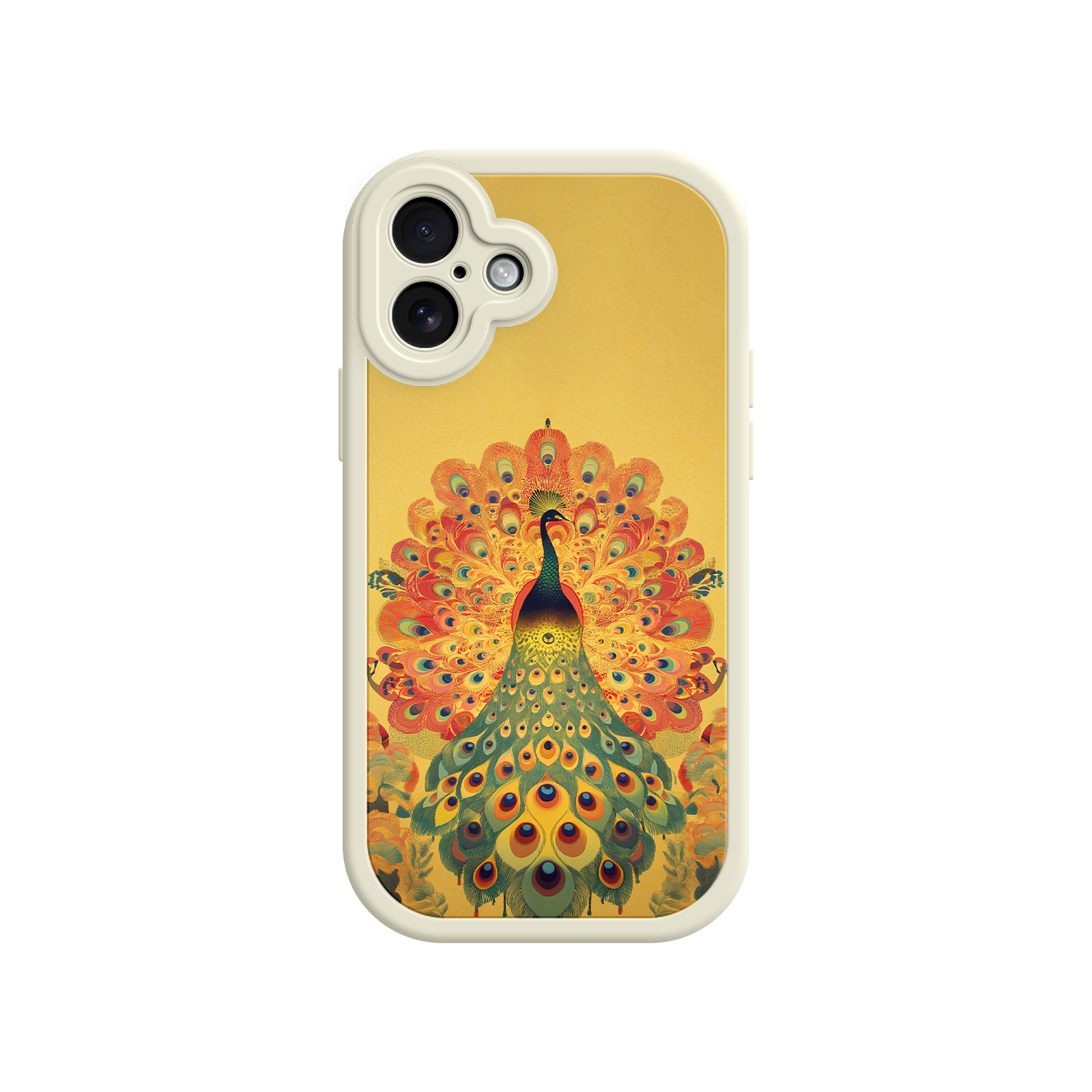 Peacock iPhone Case – Artistic Bird Design with Vibrant Feathers & Boho Style