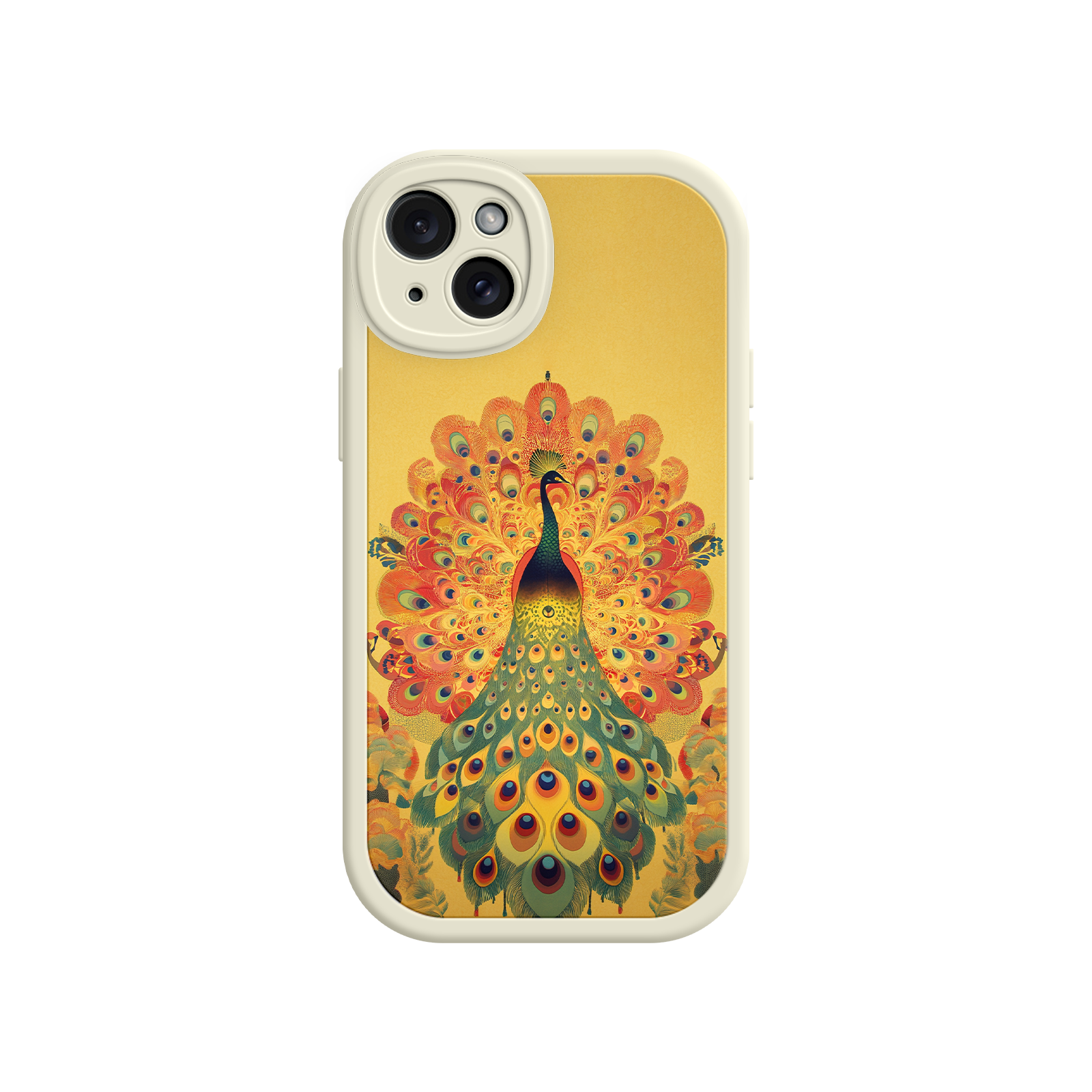 Peacock iPhone Case – Artistic Bird Design with Vibrant Feathers & Boho Style