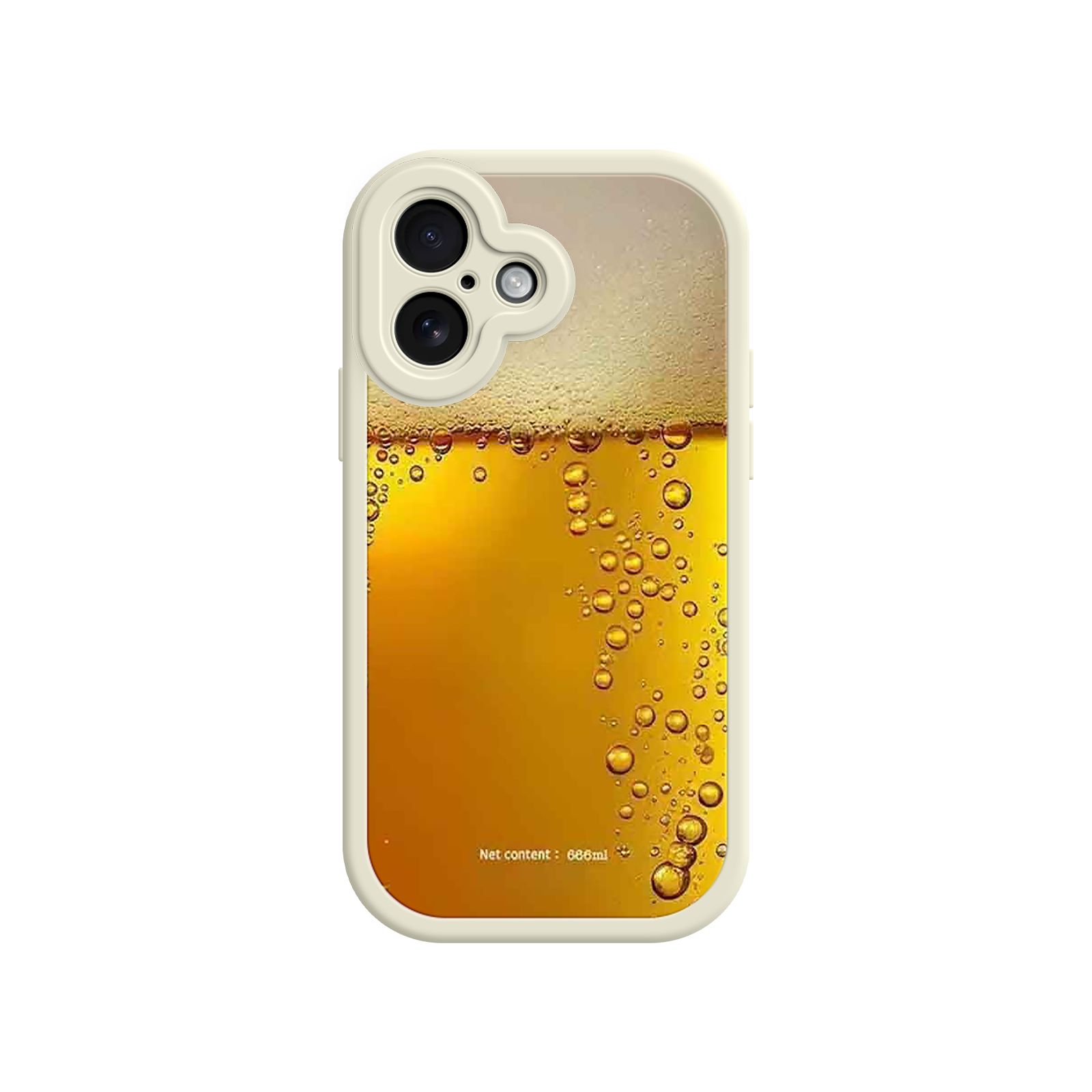 Funny Beer Glass Phone Case – Realistic Foam Design, Novelty Gift for Beer Lovers