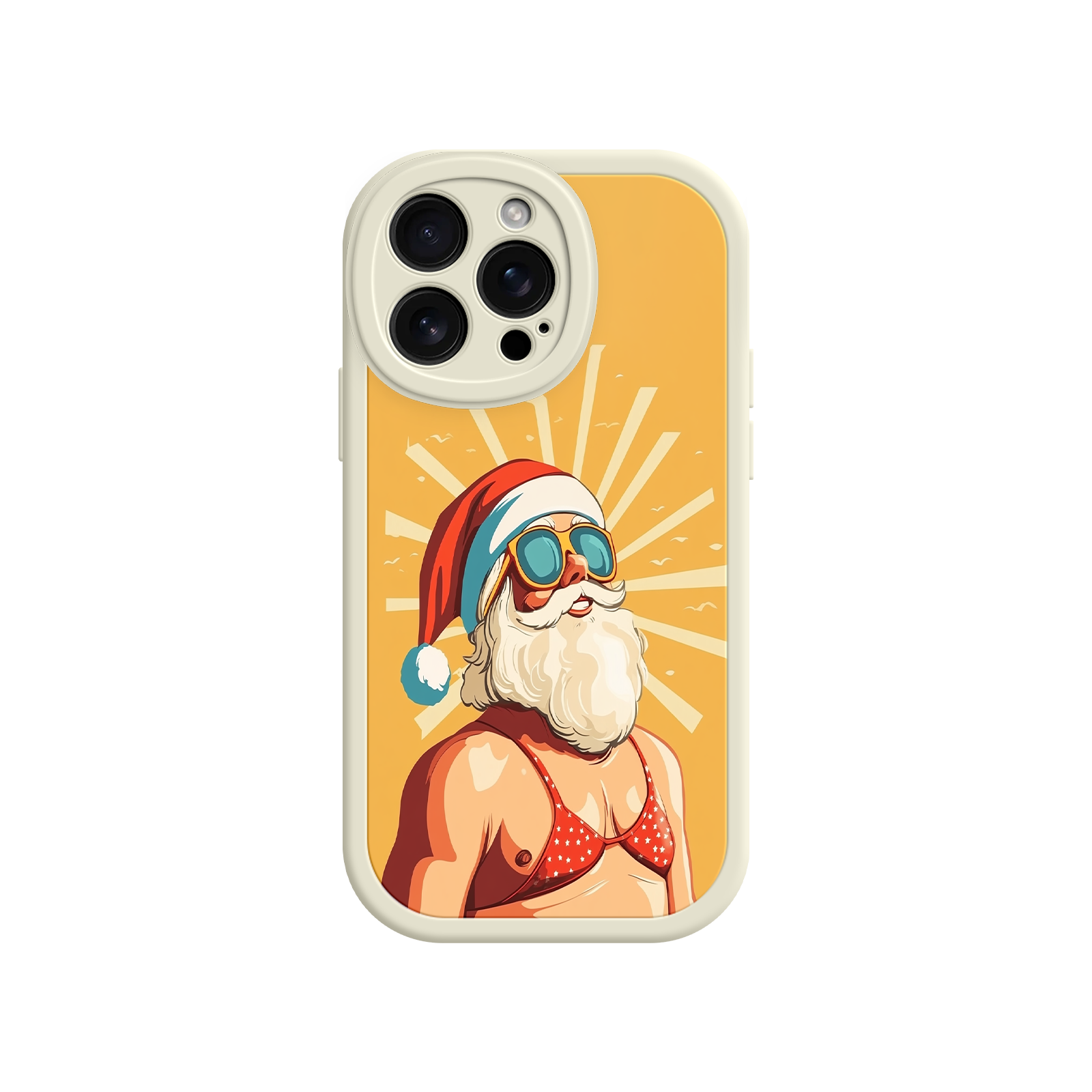 Tropical Santa iPhone case for holiday shoppers