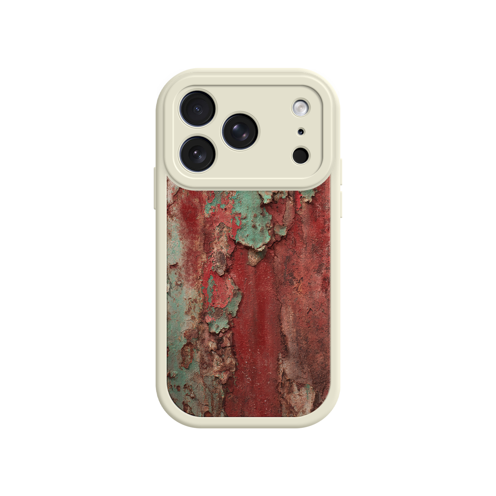 Peeling paint and rust texture phone case for iPhone 14 Pro