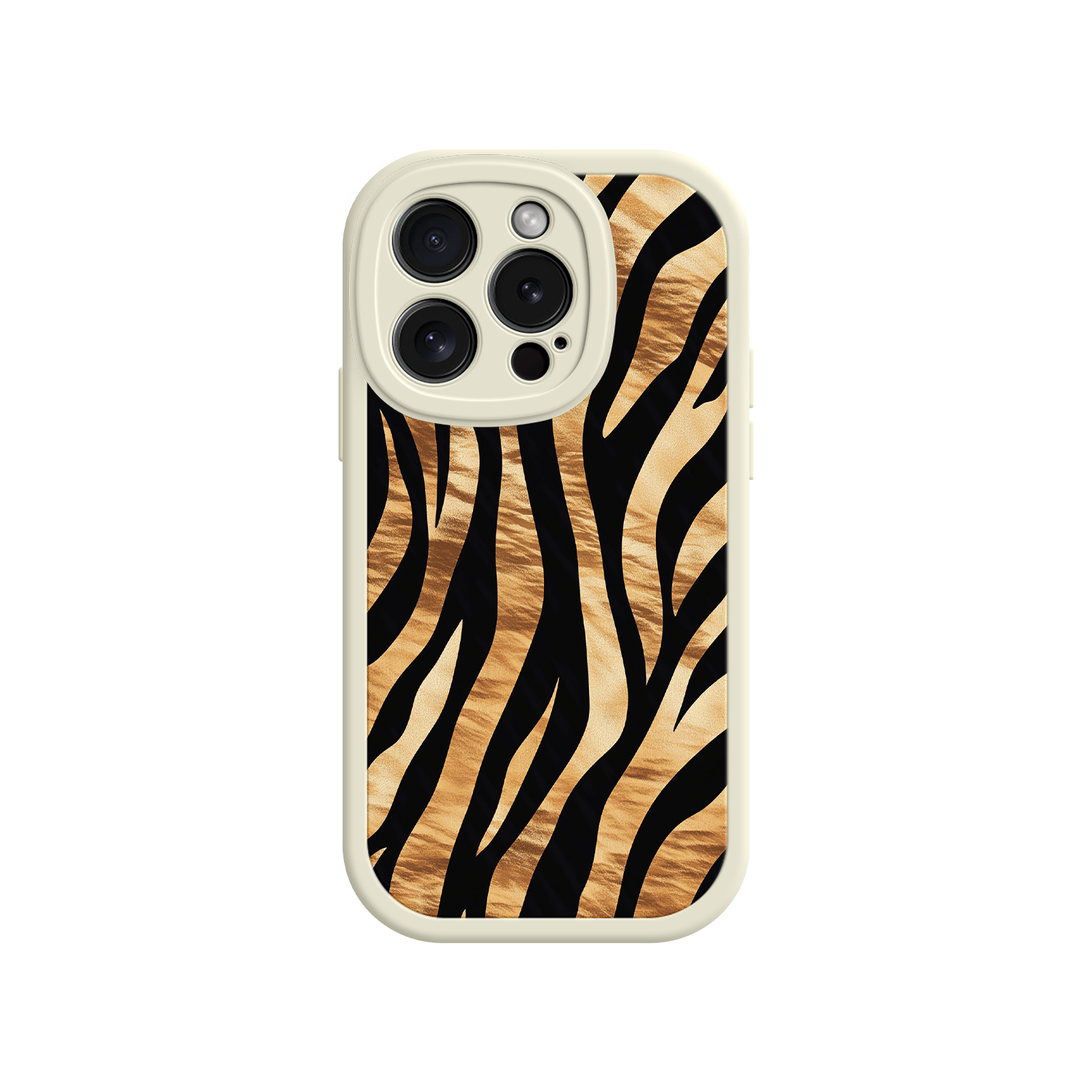 Stylish iPhone case with earthy stripe tones