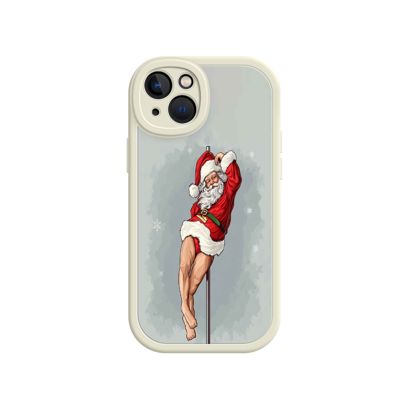 Pole Dancing Santa Claus iPhone 17 Case – Funny Christmas Art, Cheeky Holiday Design, Festive Adult Humor