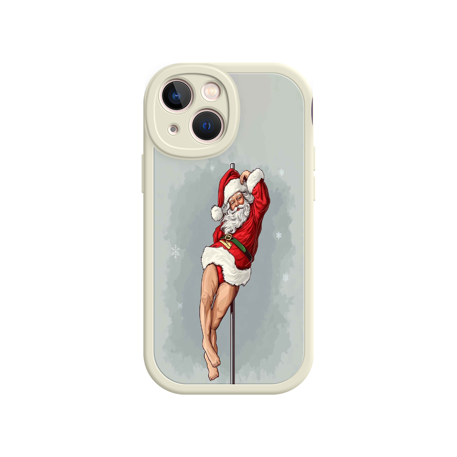 Pole Dancing Santa Claus iPhone 17 Case – Funny Christmas Art, Cheeky Holiday Design, Festive Adult Humor