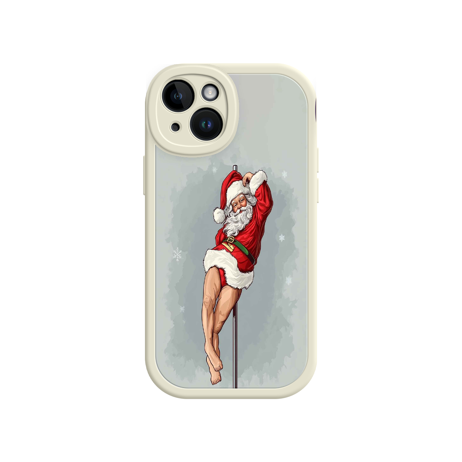 Pole Dancing Santa Claus iPhone 17 Case – Funny Christmas Art, Cheeky Holiday Design, Festive Adult Humor