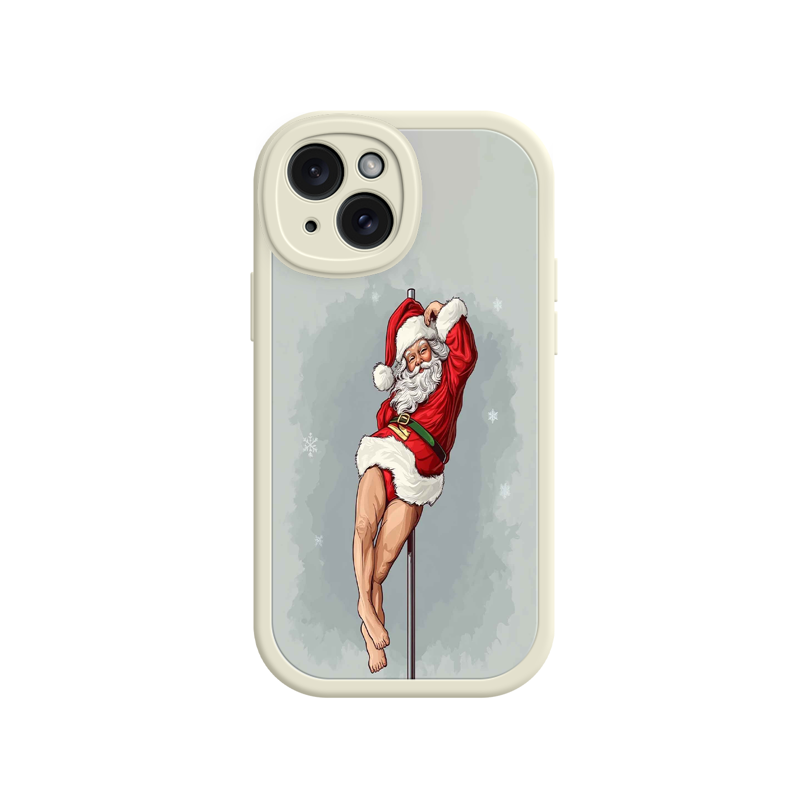 Pole Dancing Santa Claus iPhone 17 Case – Funny Christmas Art, Cheeky Holiday Design, Festive Adult Humor