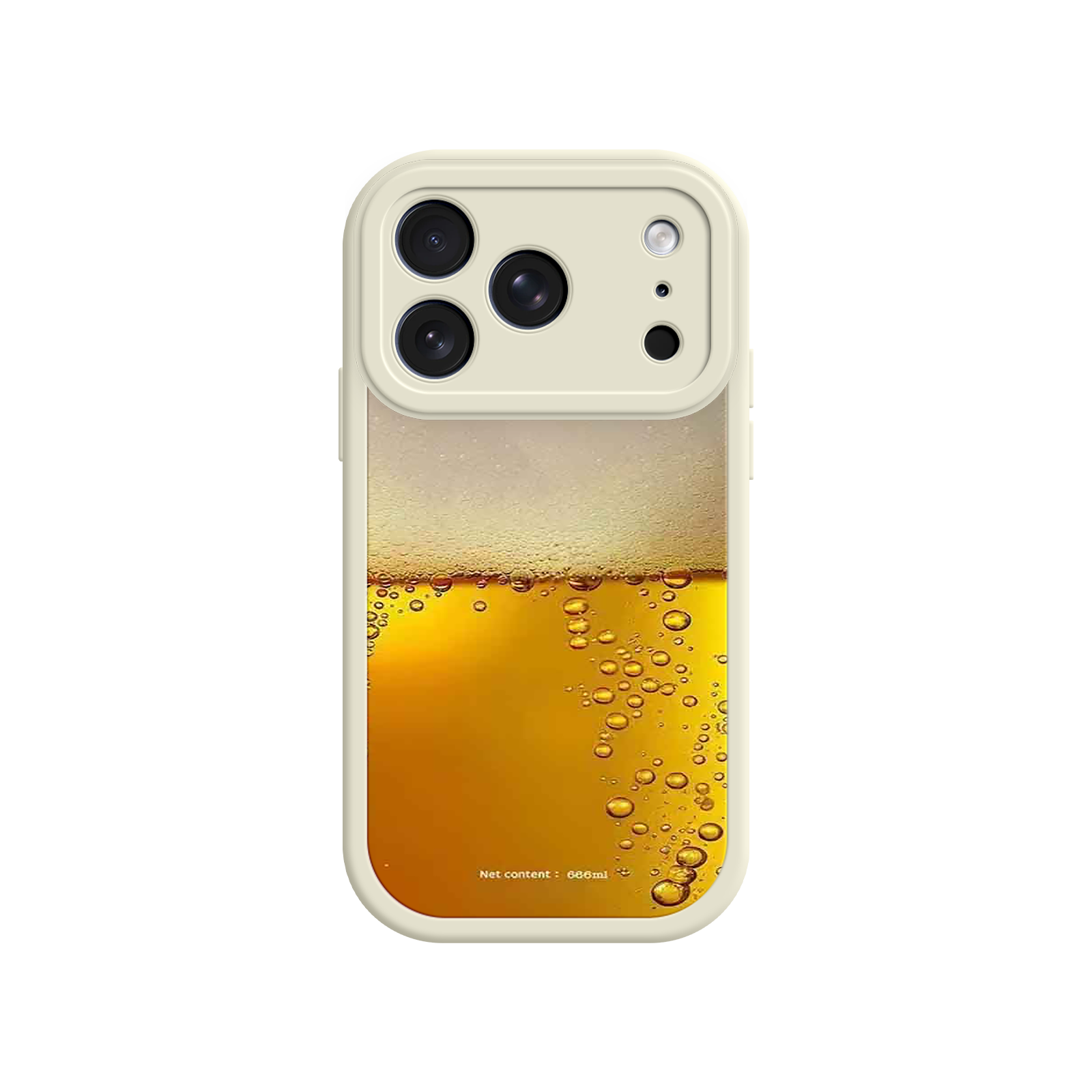 Funny Beer Glass Phone Case – Realistic Foam Design, Novelty Gift for Beer Lovers