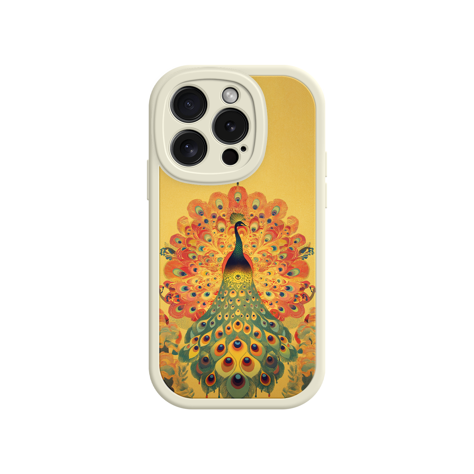 Peacock iPhone Case – Artistic Bird Design with Vibrant Feathers & Boho Style