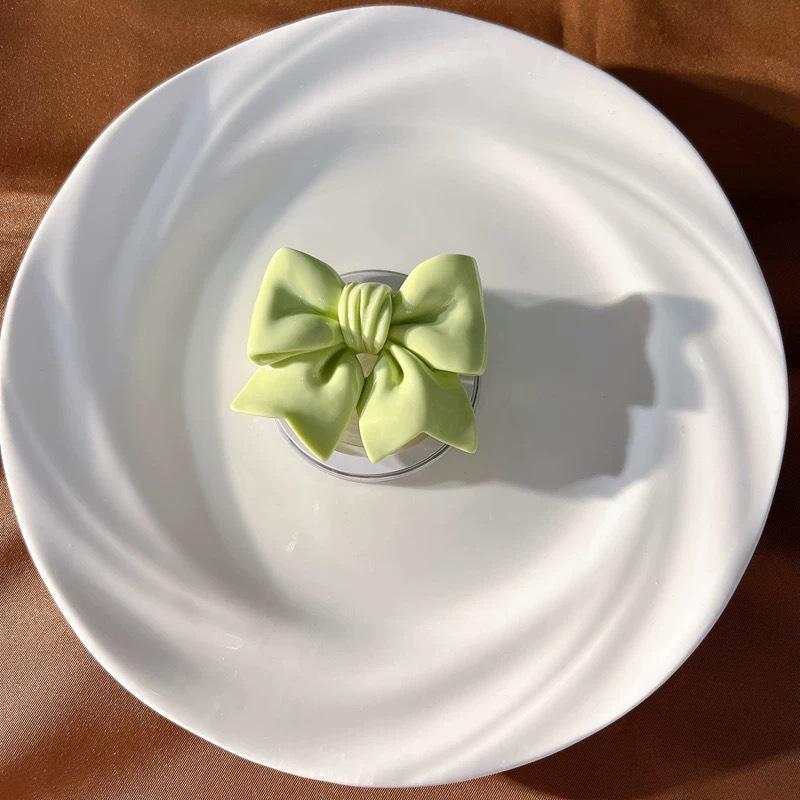 3D Ribbon Bow PopSockets phone PopGrip, Desktop Bracket, adjustable cellphone stand, retractable smartphone holder, phone mount support, Folding Kickstand, handheld accessories