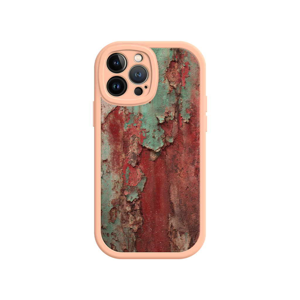 Rustic Metal Texture Phone Case – Vintage Industrial Style for iPhone 17