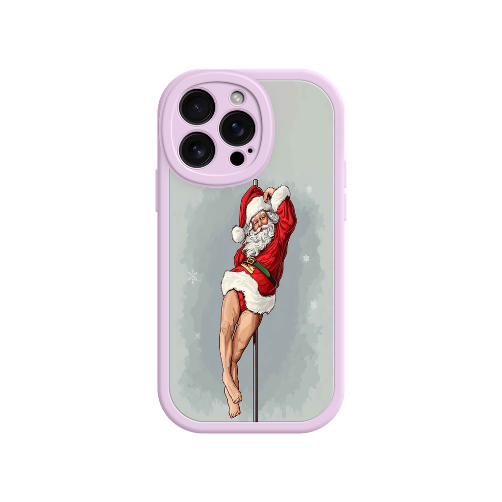 Pole Dancing Santa Claus iPhone 17 Case – Funny Christmas Art, Cheeky Holiday Design, Festive Adult Humor