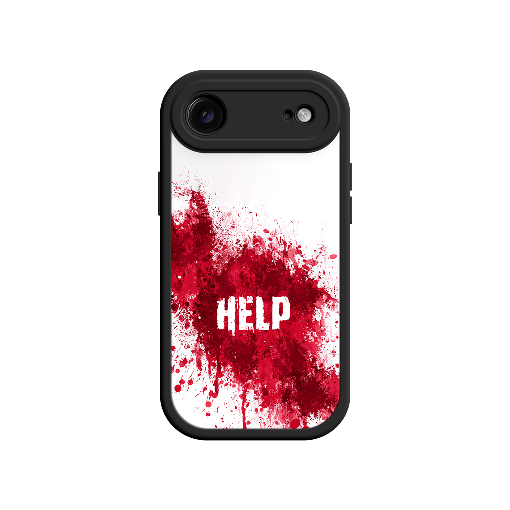 Horror gift phone case with blood splatter design