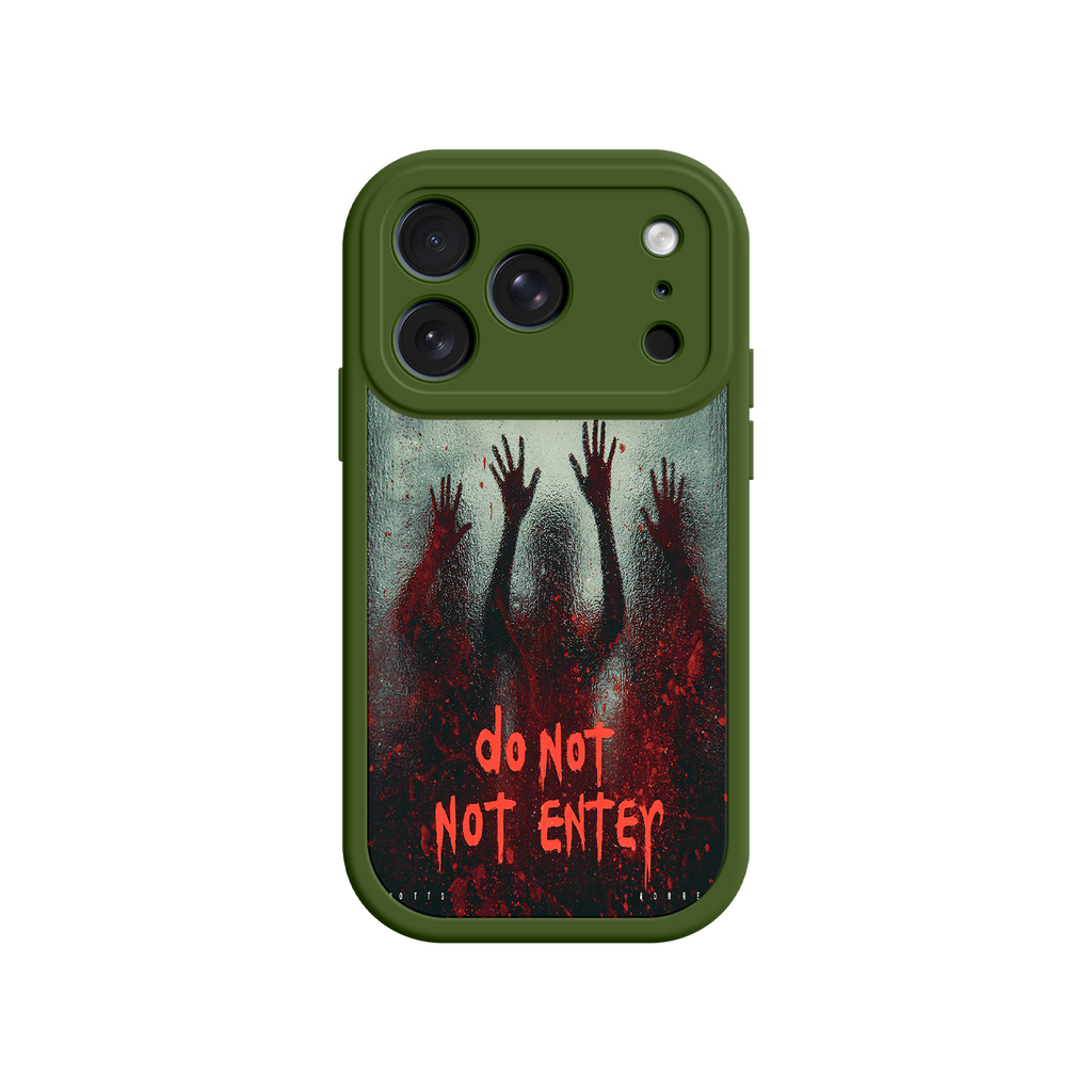 Halloween gift phone case with creepy artwork