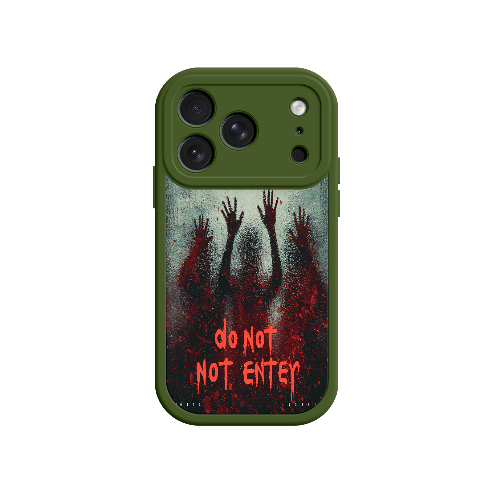 Halloween gift phone case with creepy artwork