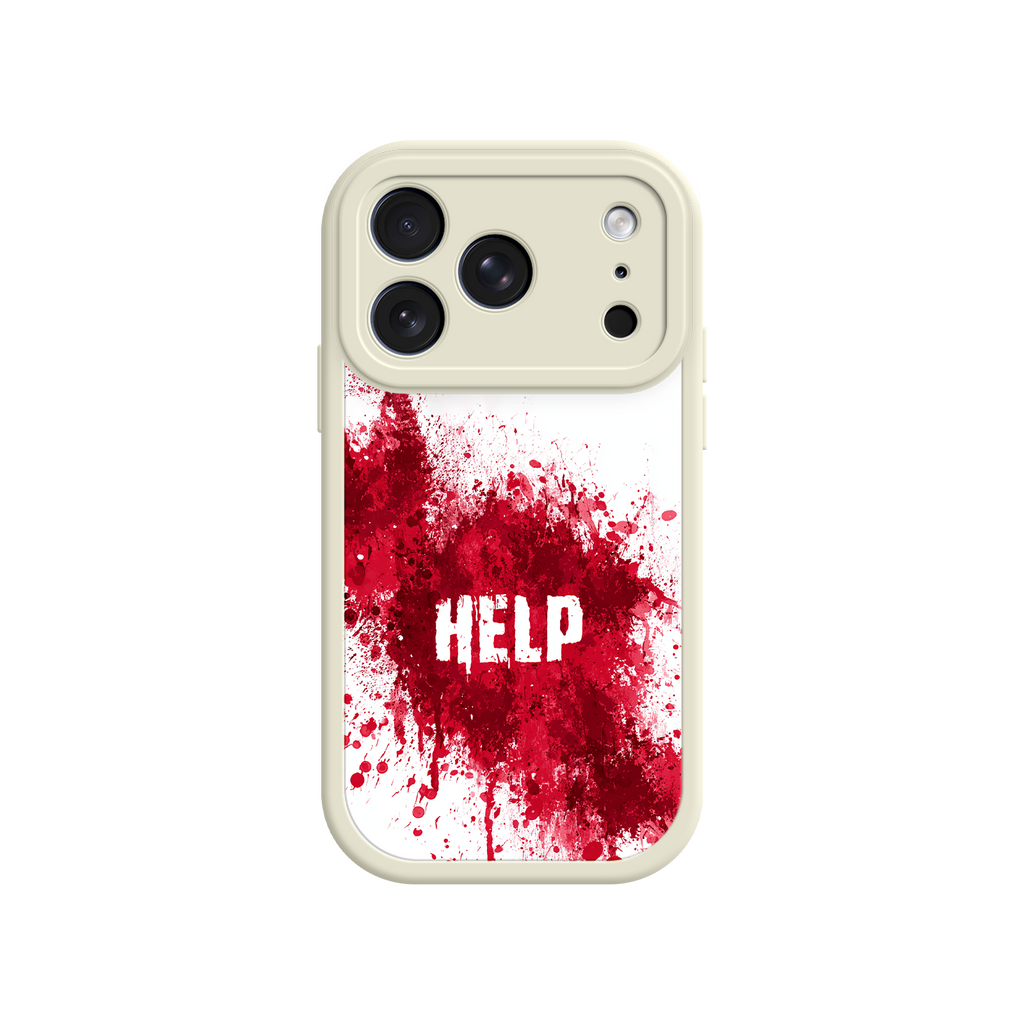 Unique phone case with horror-style red splatter