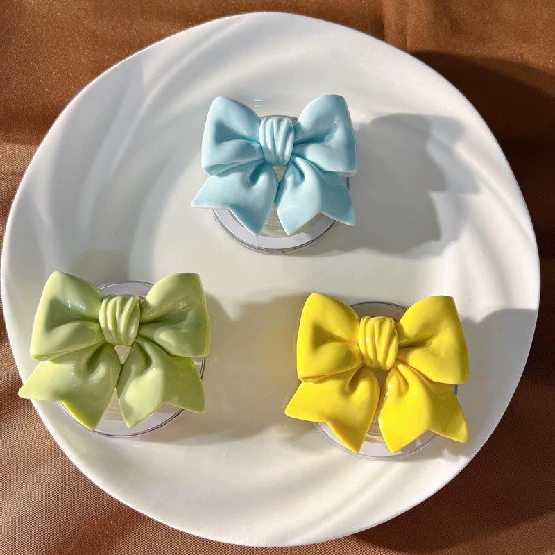 3D Ribbon Bow PopSockets phone PopGrip, Desktop Bracket, adjustable cellphone stand, retractable smartphone holder, phone mount support, Folding Kickstand, handheld accessories