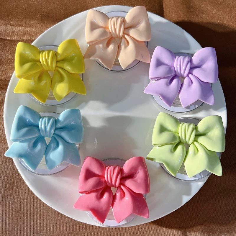 3D Ribbon Bow PopSockets phone PopGrip, Desktop Bracket, adjustable cellphone stand, retractable smartphone holder, phone mount support, Folding Kickstand, handheld accessories