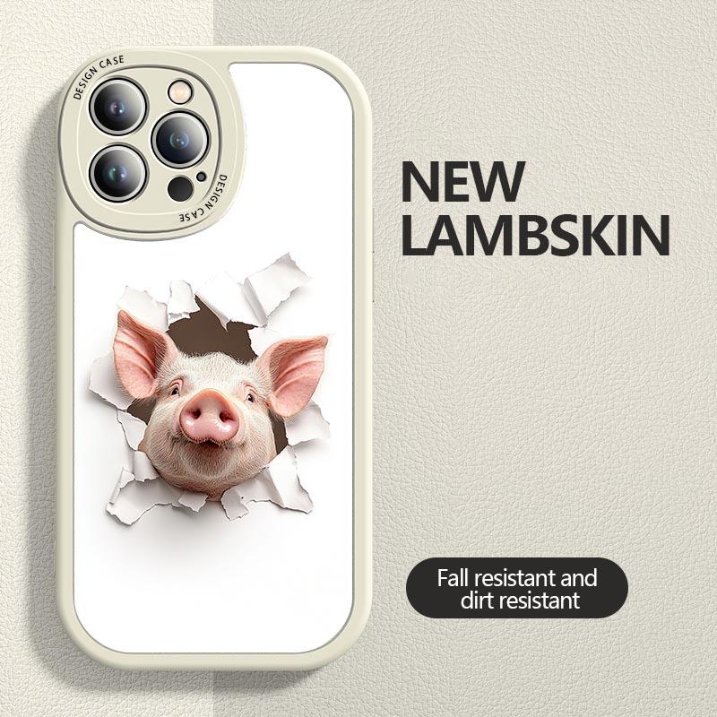 Piggy phonecase compatible for iphone 16 15 14 13 12 11 Cellphone Casing Shockproof Devices Smartphone Protection Protective Back Cover Handheld Accessories Screen Protector