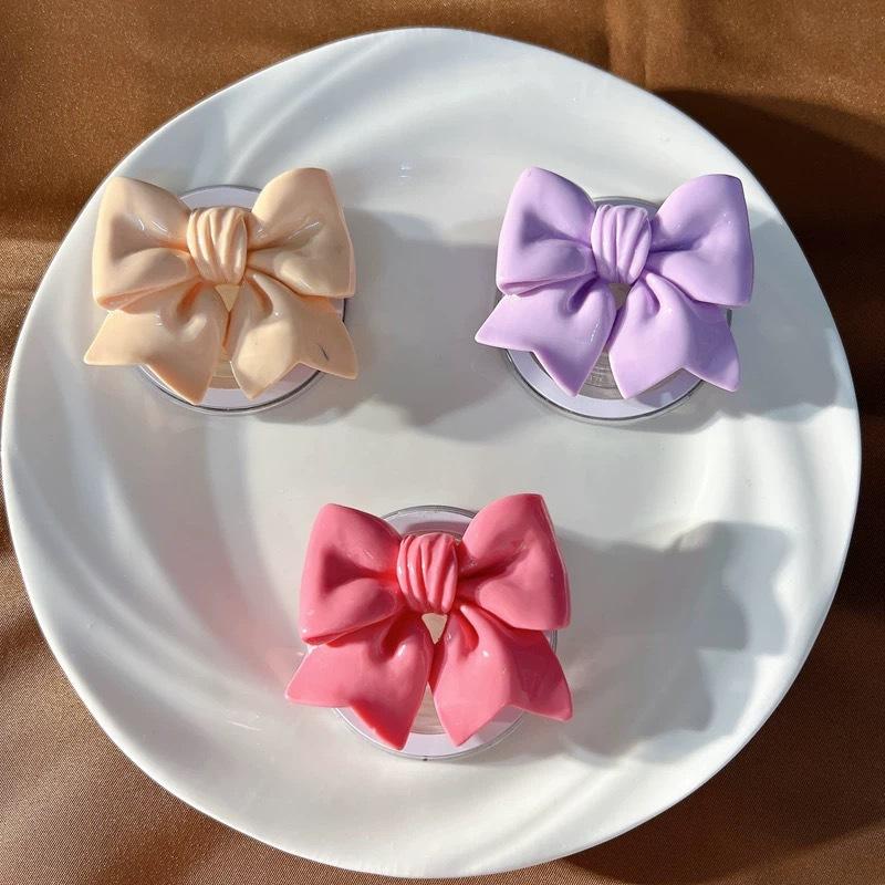 3D Ribbon Bow PopSockets phone PopGrip, Desktop Bracket, adjustable cellphone stand, retractable smartphone holder, phone mount support, Folding Kickstand, handheld accessories