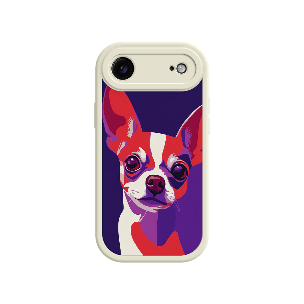 Bold Chihuahua illustration phone case for iPhone