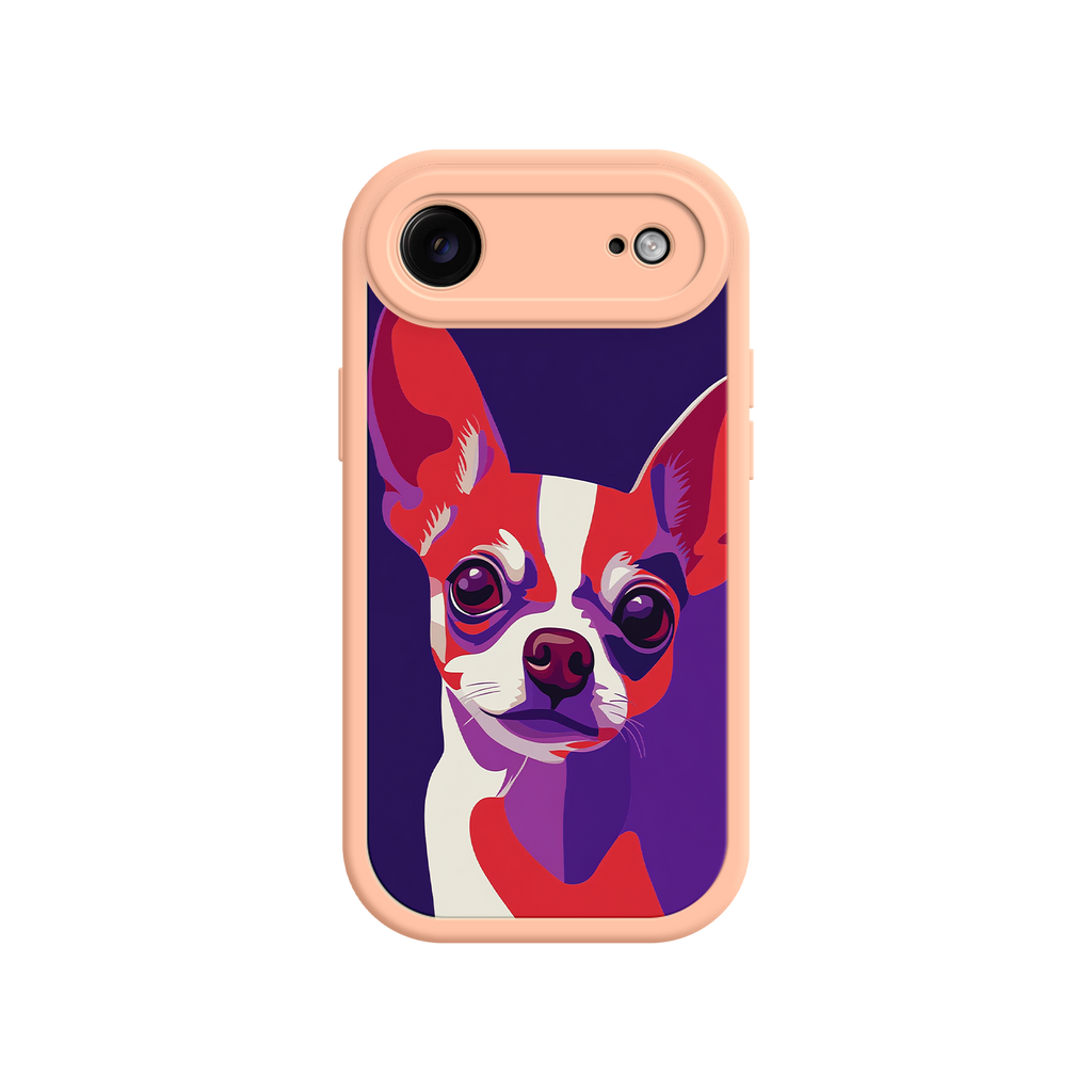 Colorful pet portrait phone case for dog lovers