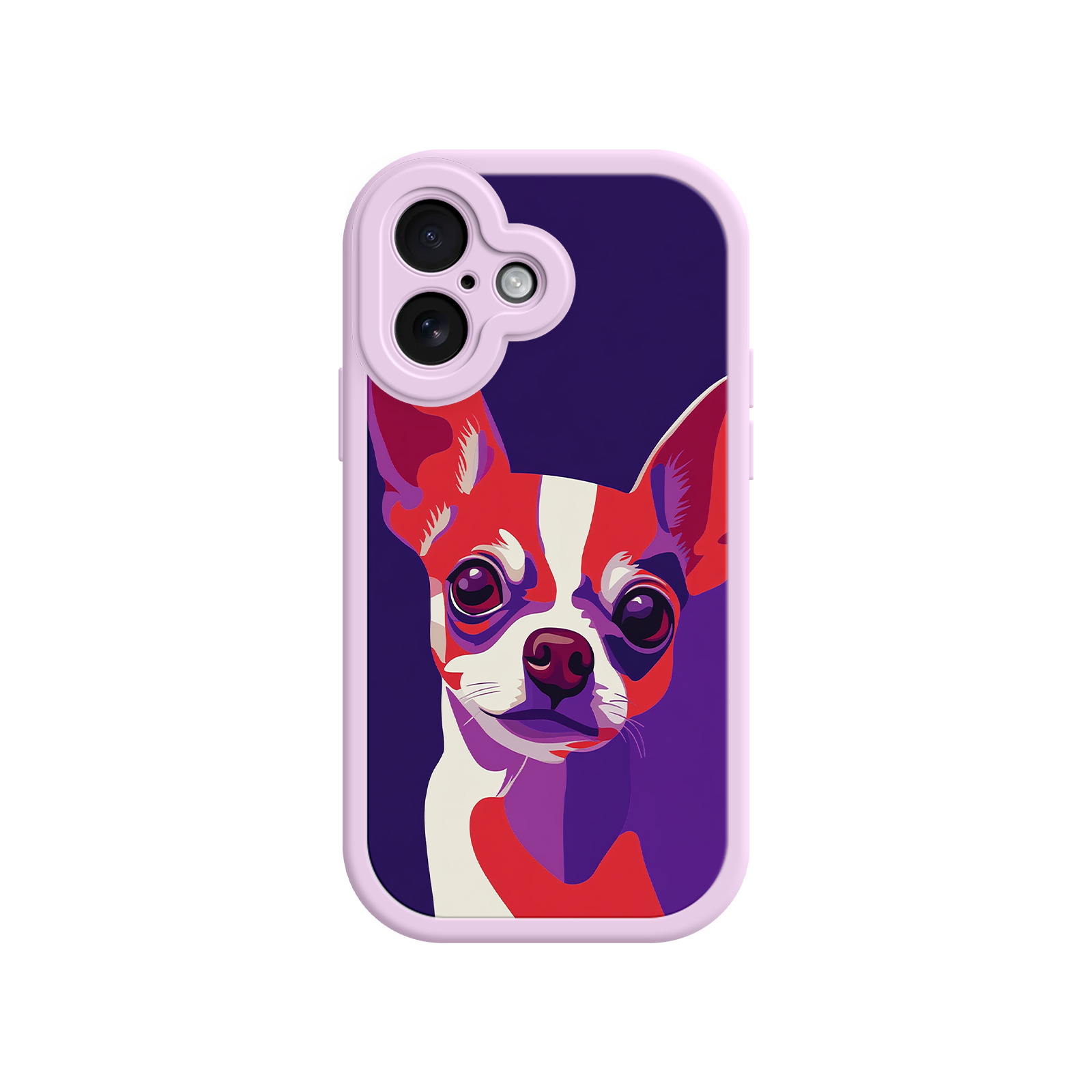 Puppy lover phone case with bold illustration
