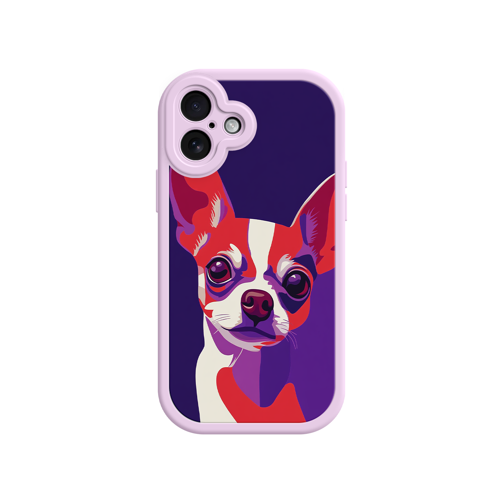Bold dog print phone case for pet owners