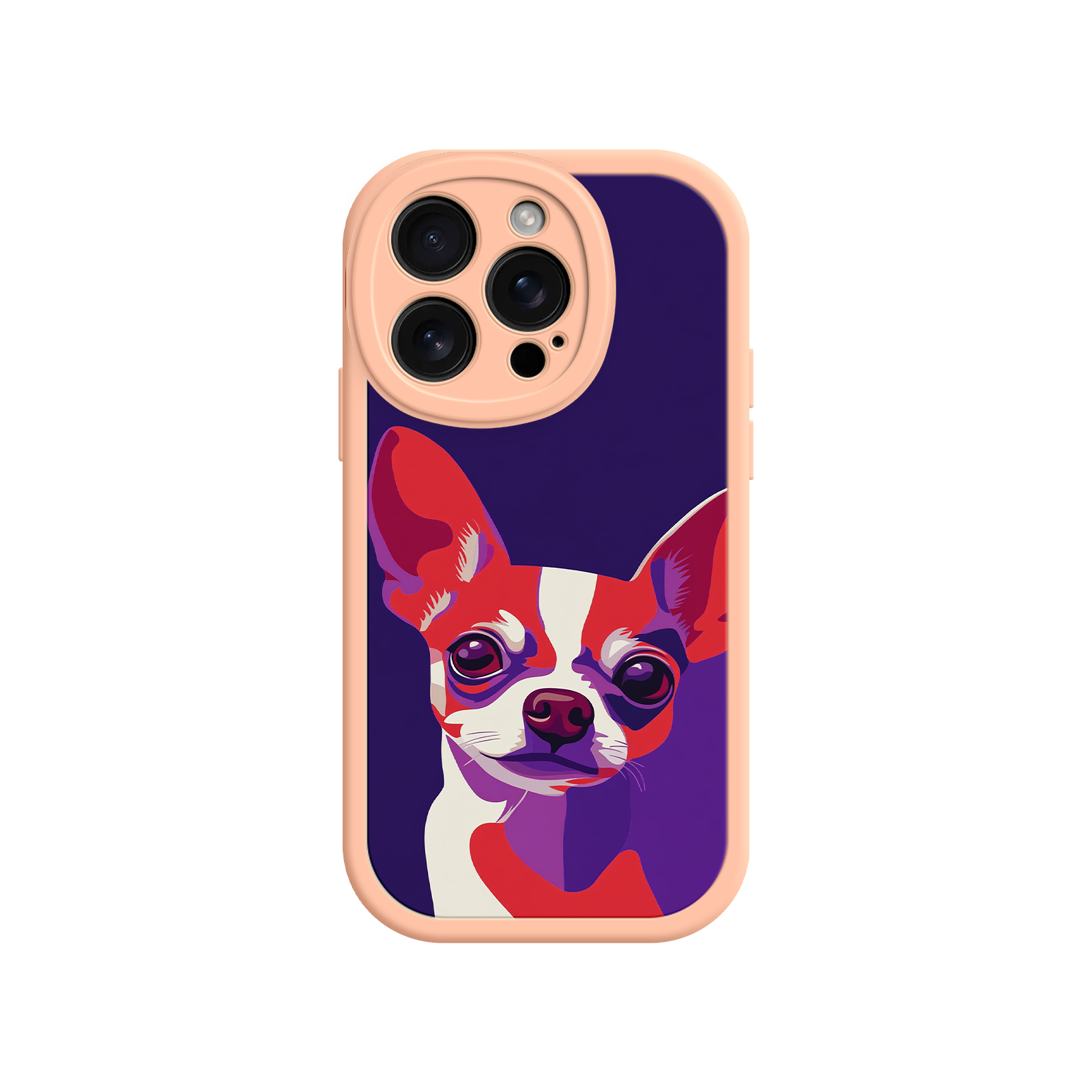 Dog lover phone case with modern art design
