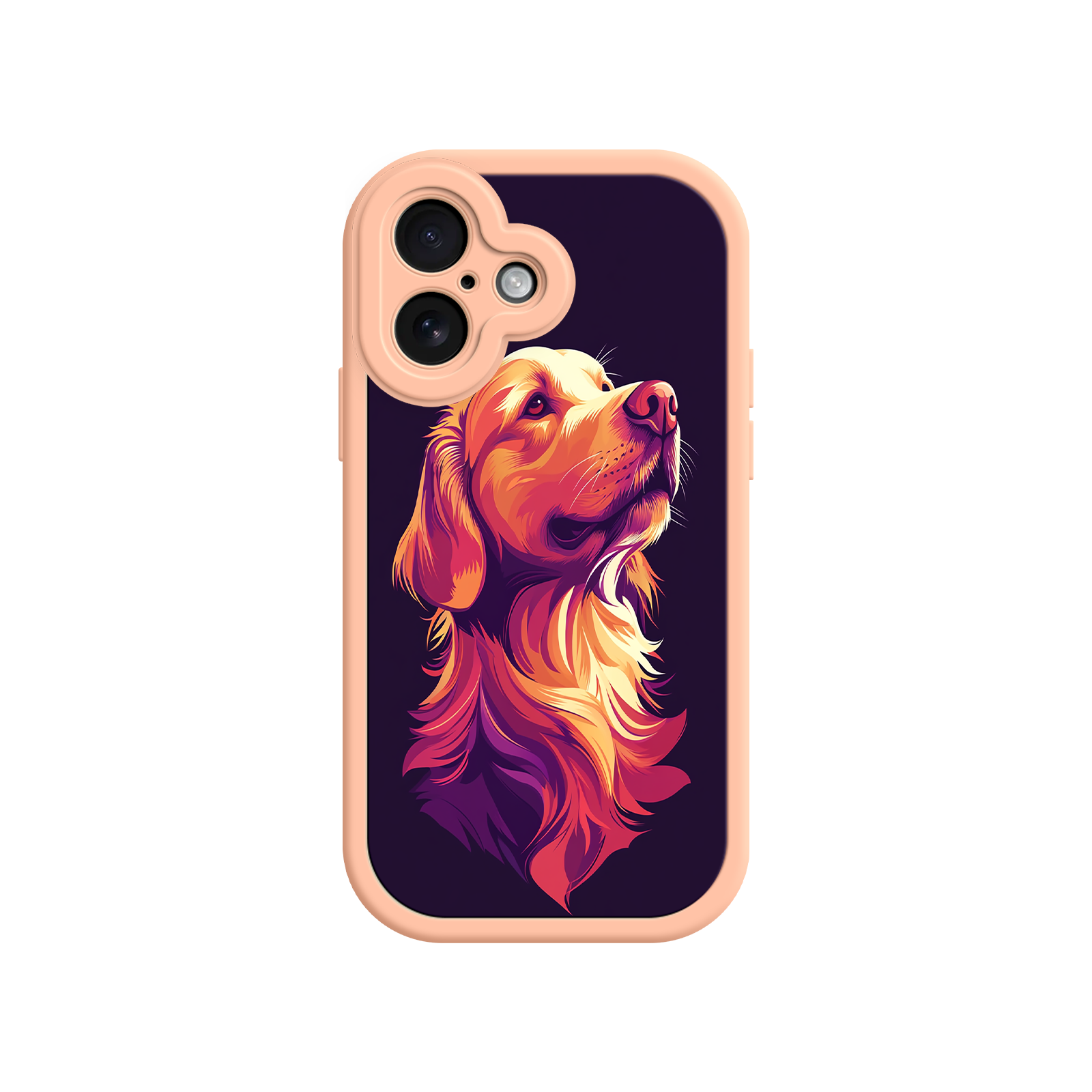 Dog lover phone case with Golden Retriever artwork