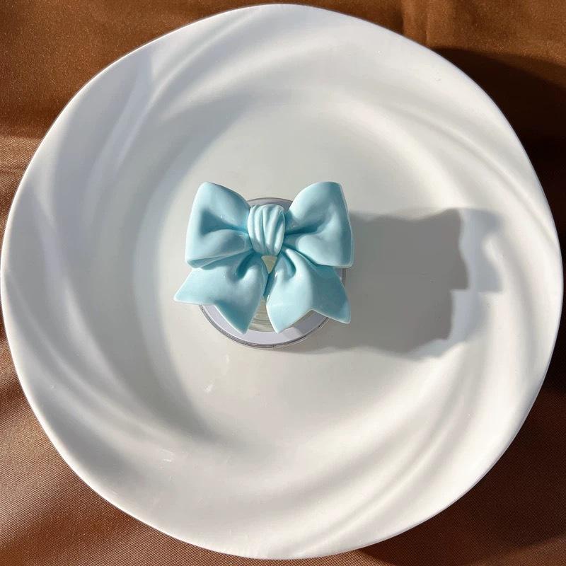 3D Ribbon Bow PopSockets phone PopGrip, Desktop Bracket, adjustable cellphone stand, retractable smartphone holder, phone mount support, Folding Kickstand, handheld accessories