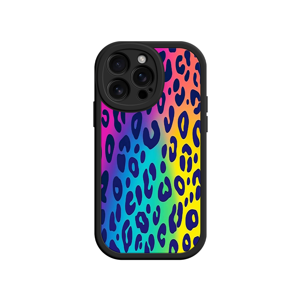 Rainbow Leopard Print iPhone 17 Case – Vibrant Gradient Leopard Pattern, Colorful Animal Print Design, Trendy Animal Print Phone Cover
