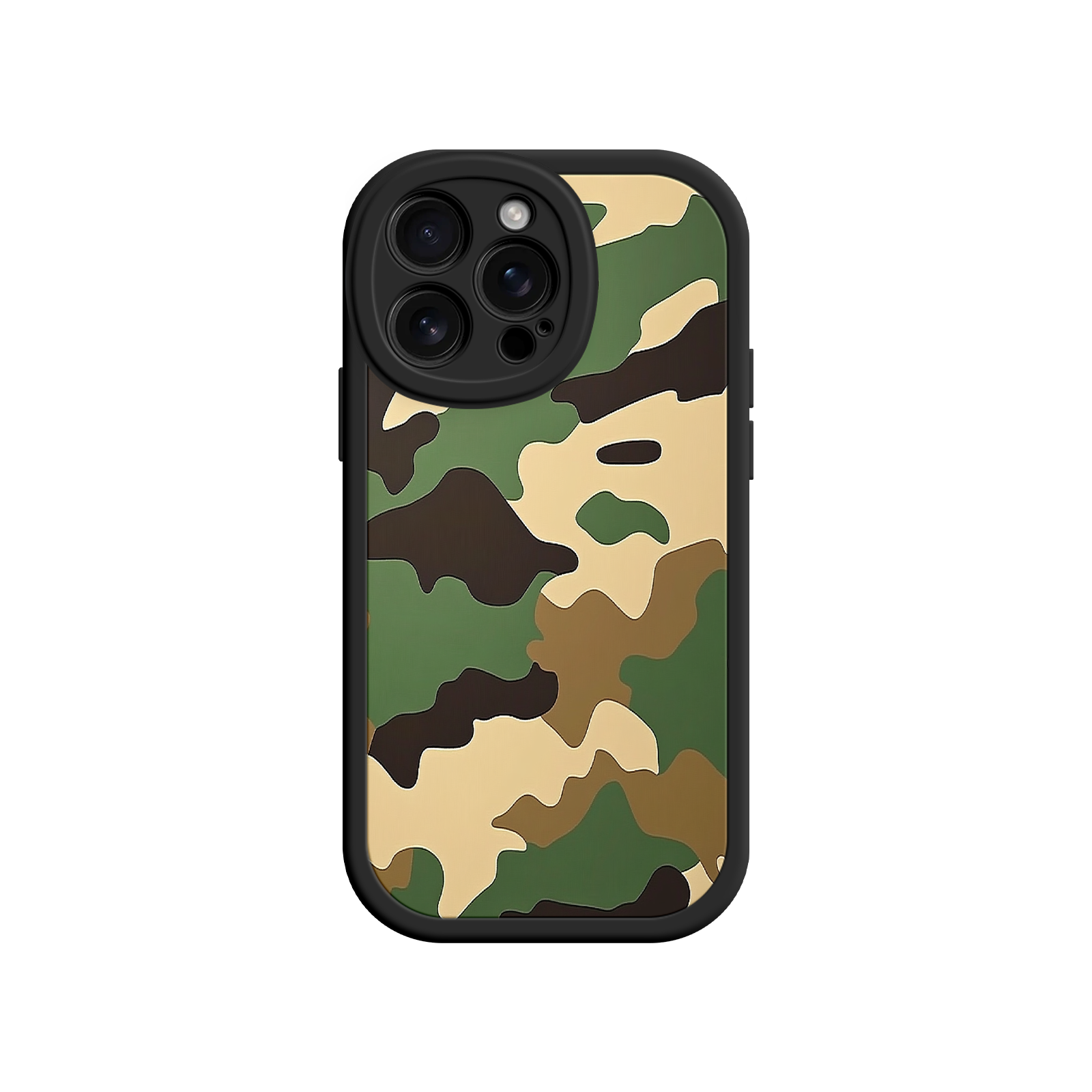 Military Camo iPhone 17 Case – Woodland Camouflage, Tactical Design, Rugged Phone Cover